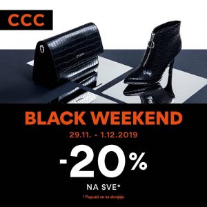 CCC  Black FRIDAY sve -20% do 01.12.2019.