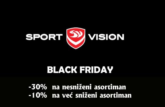 Sport Vision – 29.11.2019. Black Friday  – 30%