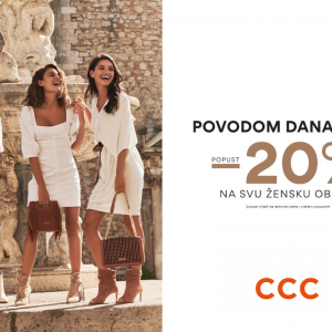 CCC povodom Dana žena daruje -20% na svu žensku odjeću