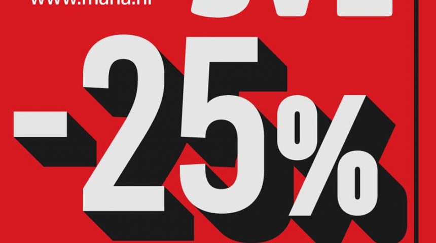 Mana popust 25% na cijeli asortiman do  23.05.