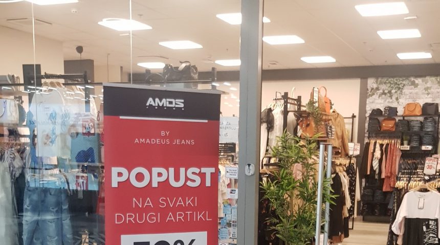 AMDS jeans popust 30% na svaki drugi artikl