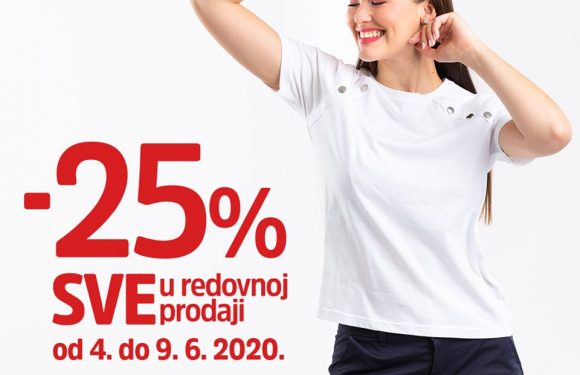 Mana 25% popust na sve u redovnoj prodaji do 09.06.2020.