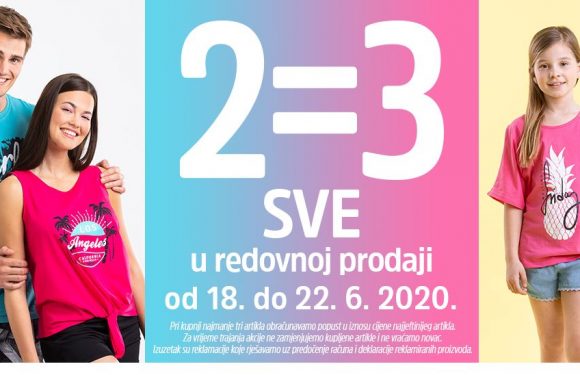 Mana trgovina “3=2” do 22. lipnja