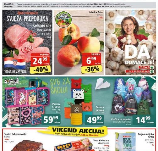 SPAR novi katalog s akcijama – vrijedi do 01.09.