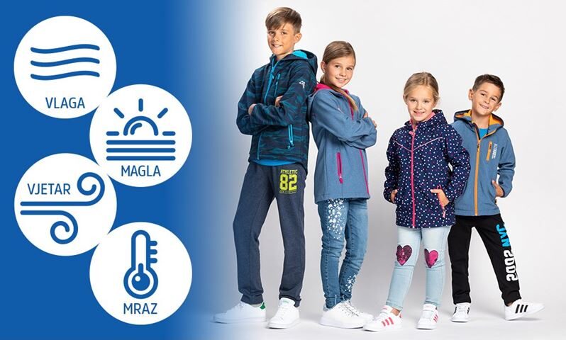 Windstoper jakne za djecu u trgovini MANA za samo 124 kn za odrasle 199 kn