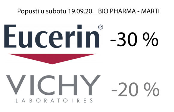 BIO PHARMA – popusti na cijelokupnu liniju Vichy i Eucerin