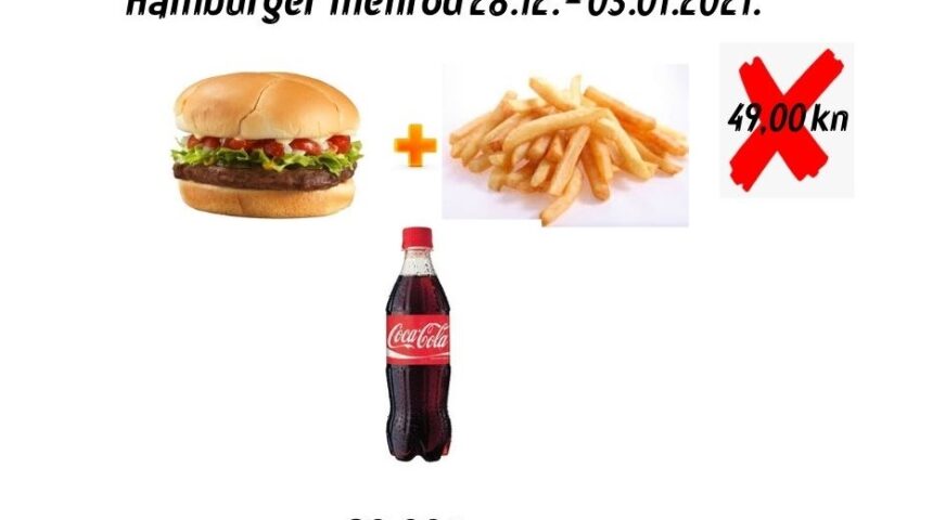 Promocija _ Fast food Bamboo do 03.01.2021. gradis Cola uz burger meni