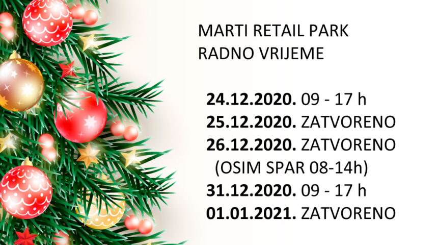 Radno vrijeme blagdani