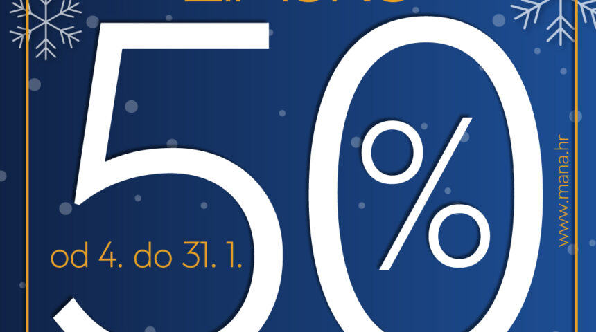 Sniženja u MANA trgovini do 50%