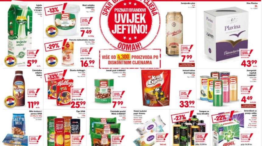 SPAR akcijska ponuda vrijedi do 09.02.2021.