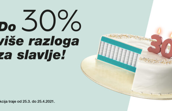 Hespo slavi 30 rođendan i popuste. Akcija vrijedi do 25.04.2021.