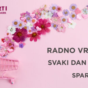 Od ponedjeljka 03.05.2021. radno vrijeme je od 09-21h (Spar 07-22h)
