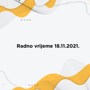 Radno vrijeme 18.11.20201. Trgovine od 10-21h. Spar 07-22h.