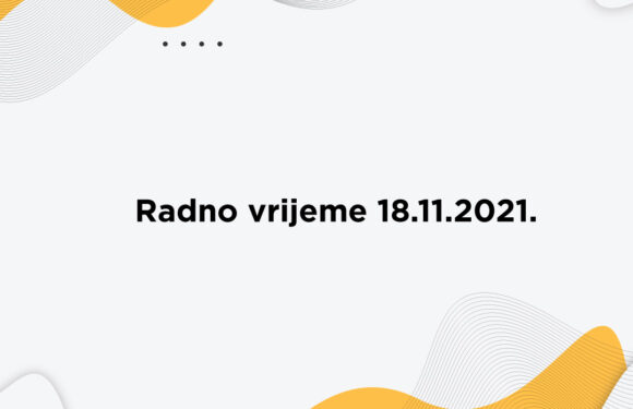 Radno vrijeme 18.11.20201. Trgovine od 10-21h. Spar 07-22h.