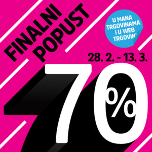 Počeo je finalni popust,  70% u Mana trgovini