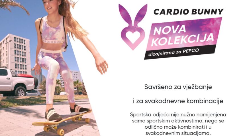 Cardio Bunny – nova kolekcija za vježbanje –  Pepco