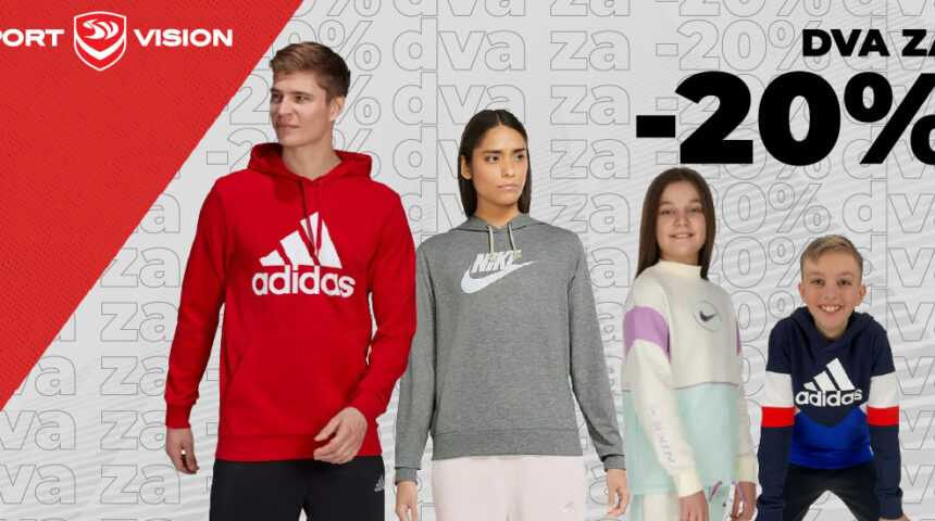 Do nedjelje 03.04. u Sport Visionu Marti popust 20% za kupnju dva ili više artikla