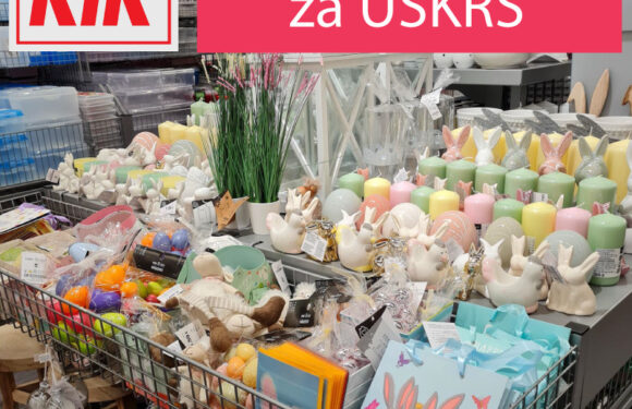 Dekoracije za Uskrs u trgovini KiK