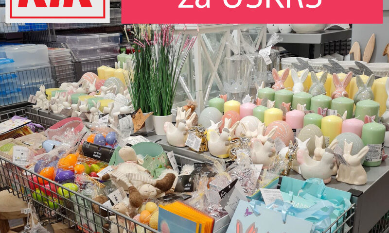 Dekoracije za Uskrs u trgovini KiK