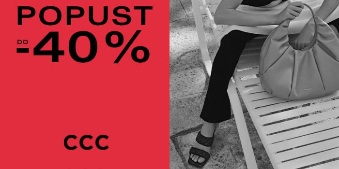 Ne propusti popuste u CCC-u Marti. Kupuj omiljenu obuću, torbe i dodatke po najboljim cijenama, uz popust do 40% do isteka zaliha.