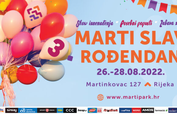 Marti retail park slavi 3. rođendan od petka do nedjelje 26.-28.08. – Program događanja