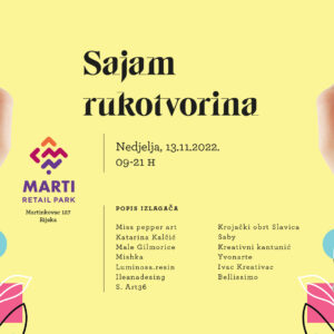 Sajam rukotvorina – nedjelja 13.11.