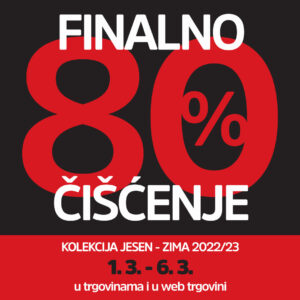 80% popusta na kolekciju jesen/zima 2022/2023  u Mana trgovini