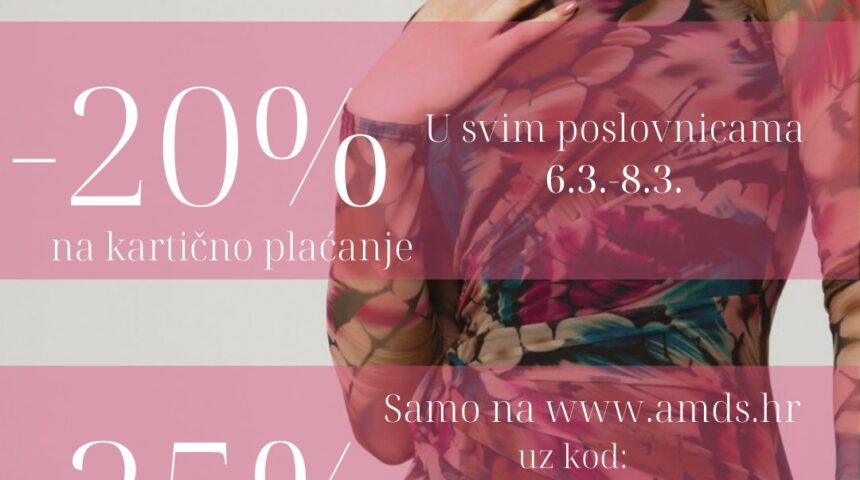 Popust u AMDS povodom Dana žena