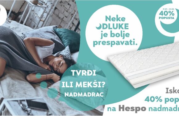 Hespo popust na nadmadrace 40%