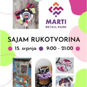 Novo izdanje sajma rukotvorina subota 15.07.23.
