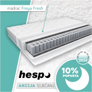 Jer dobri dani počinju noću… posjetite Hespo salon gdje vas očekuje 10% popusta na odabrane krevete, madrace i podnice.