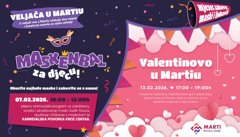 Najave događanja u  veljači – Marti